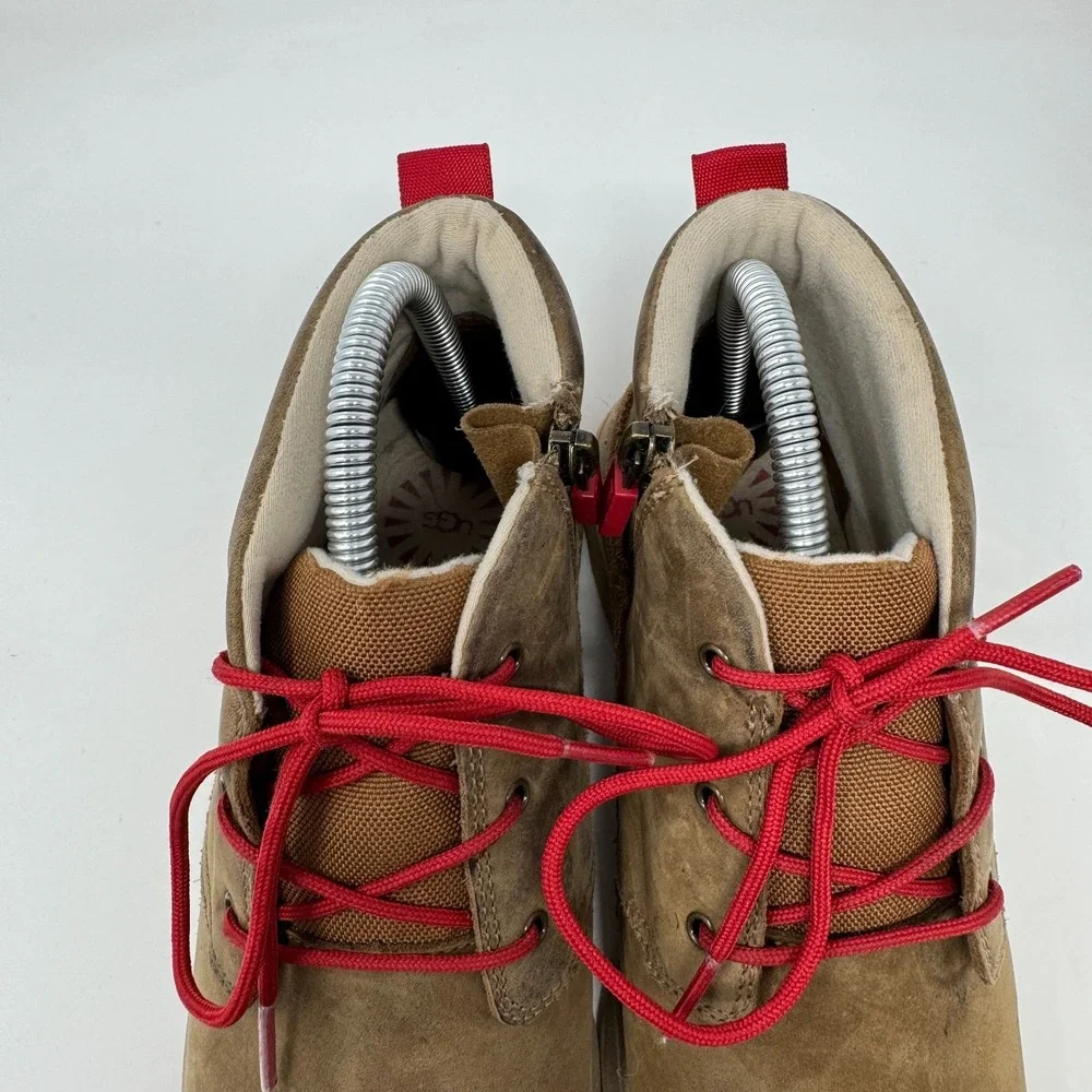 Ugg‎ Canoe III Weather Boots 1120972K Chestnut Red Laces Youth Size 5